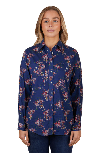 WMNS BELLE FULL PLKT LS SHIRT