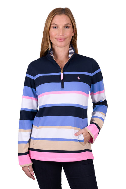 ELENA 1/4 ZIP RUGBY