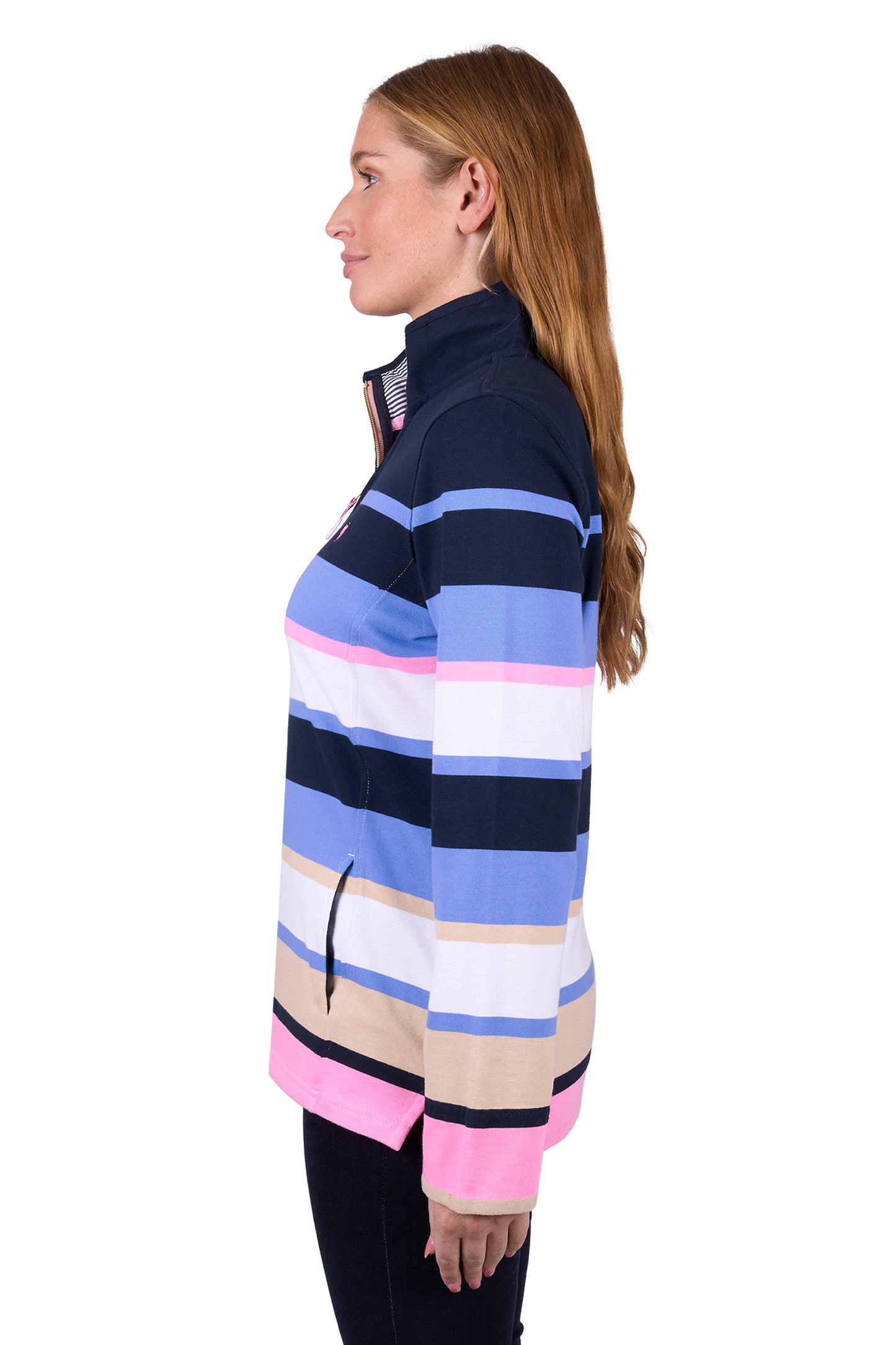 ELENA 1/4 ZIP RUGBY