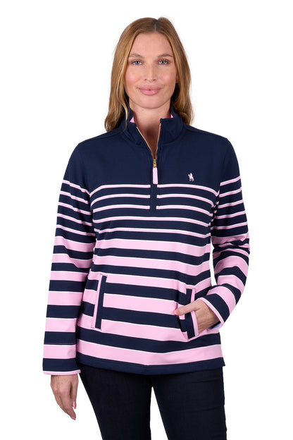 CECILIA 1/4 ZIP RUGBY