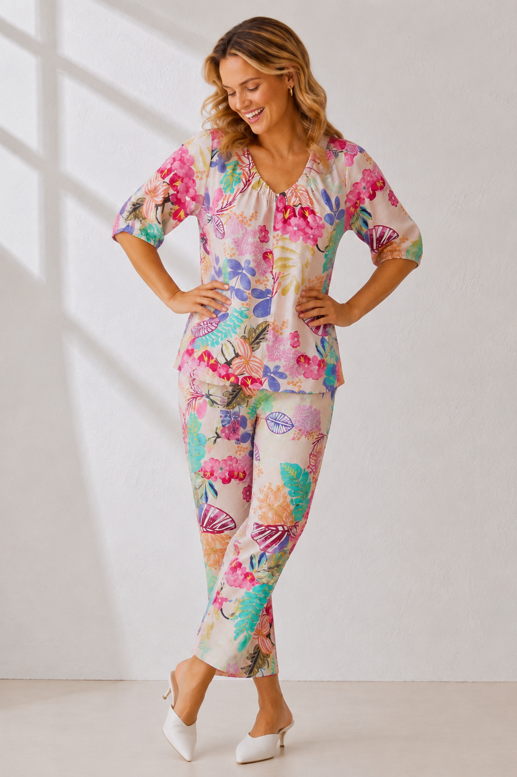 Desert Rose Print Pant