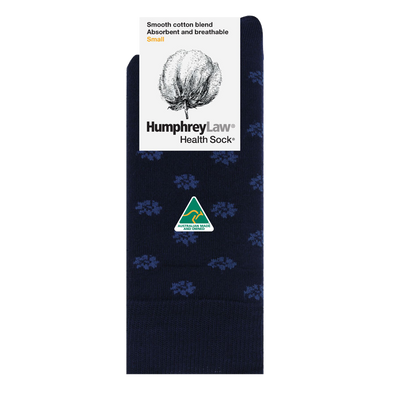 Daisy 85% Mercerised Cotton Patterned Health Sock