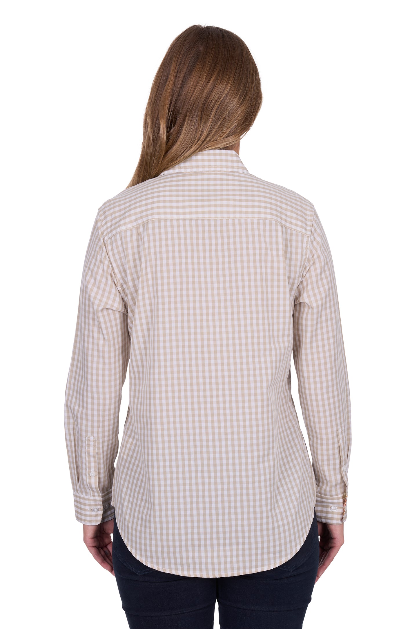 WMNS SARA 1/2 PLKT LS SHIRT