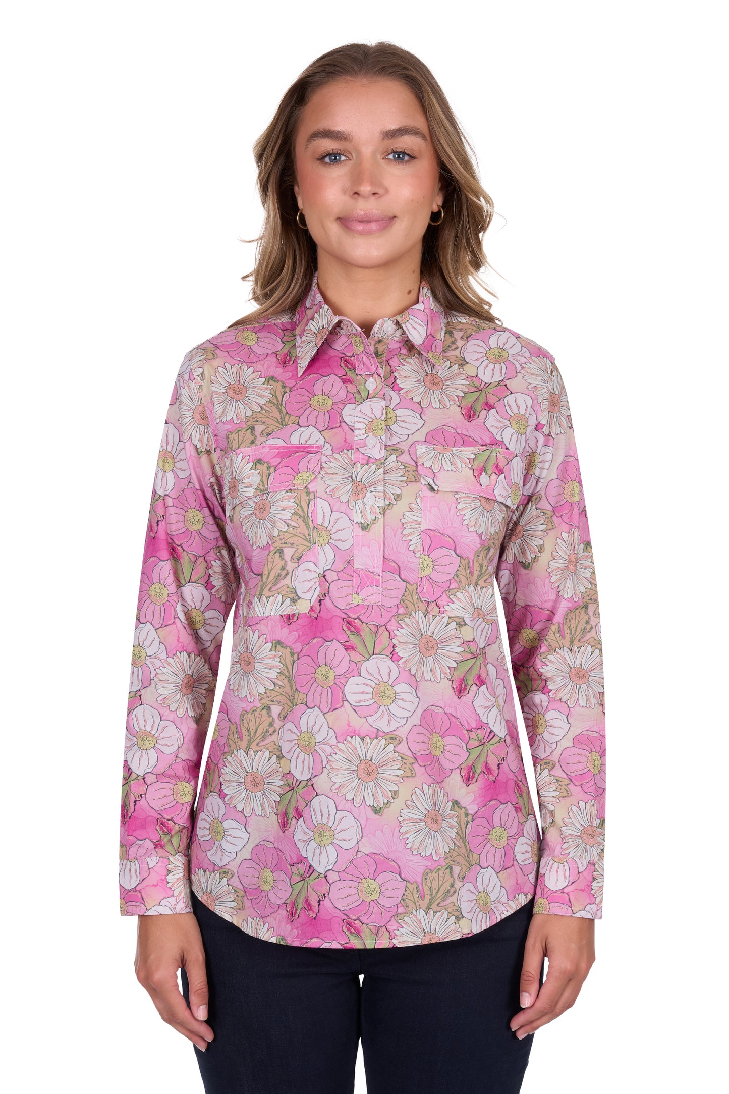WMNS ETTA 1/2 PLKT LS SHIRT