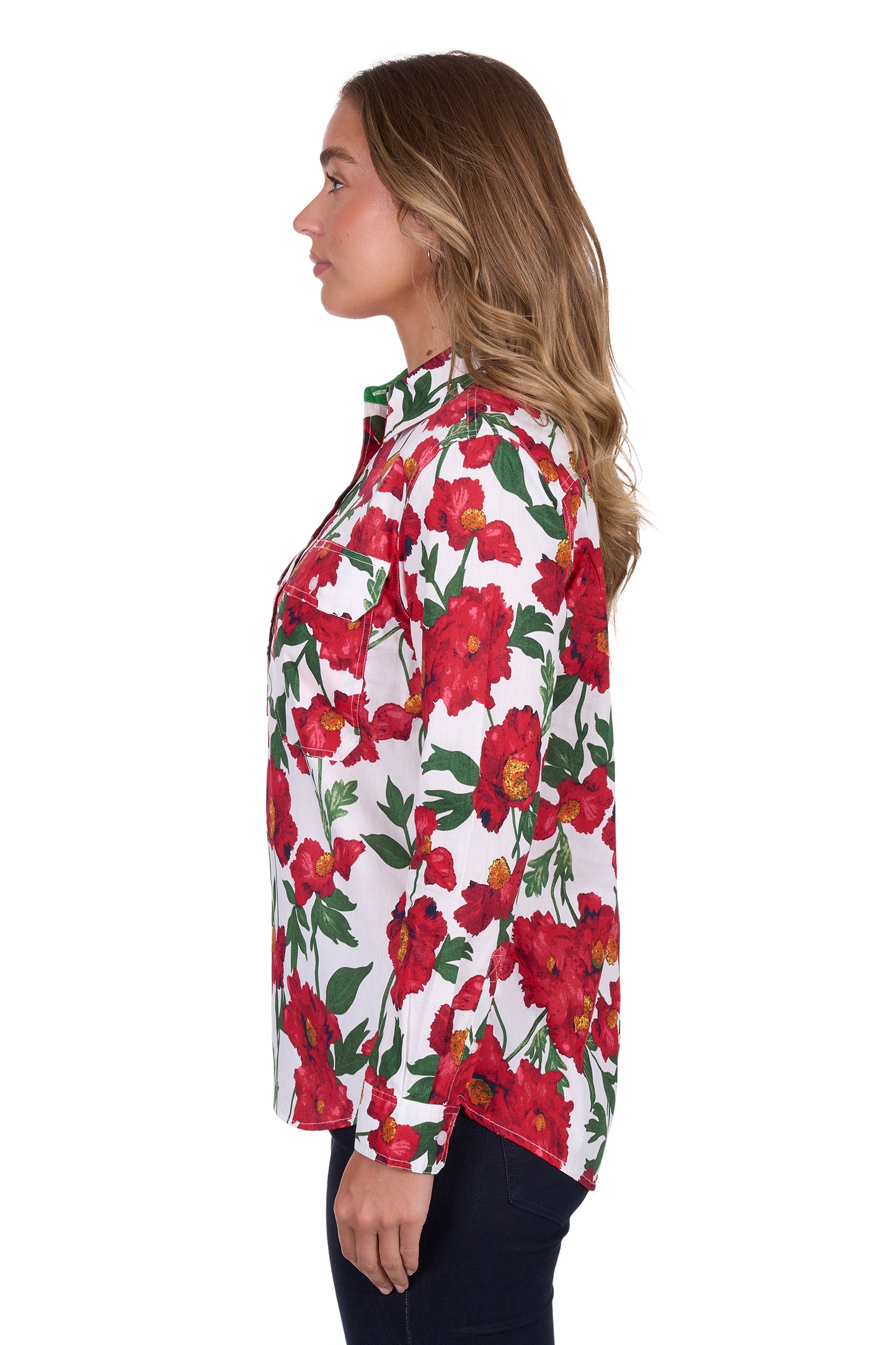 WMNS ZOE 1/2 PLKT LS SHIRT