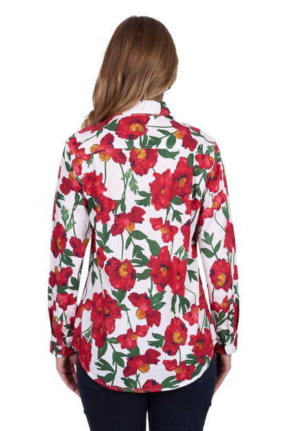 WMNS ZOE 1/2 PLKT LS SHIRT