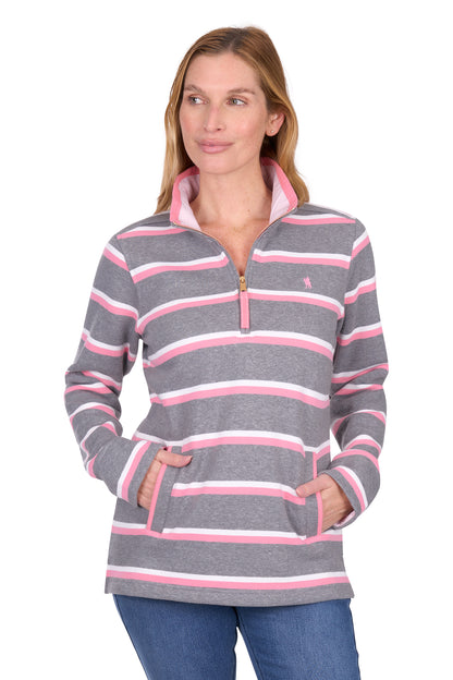 WMNS JANE 1/4 ZIP RUGBY