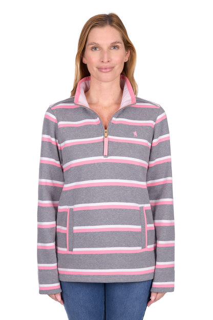 WMNS JANE 1/4 ZIP RUGBY