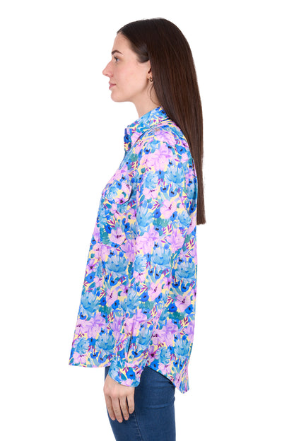 WMNS TRIXIE 1/2 PLKT LS SHIRT