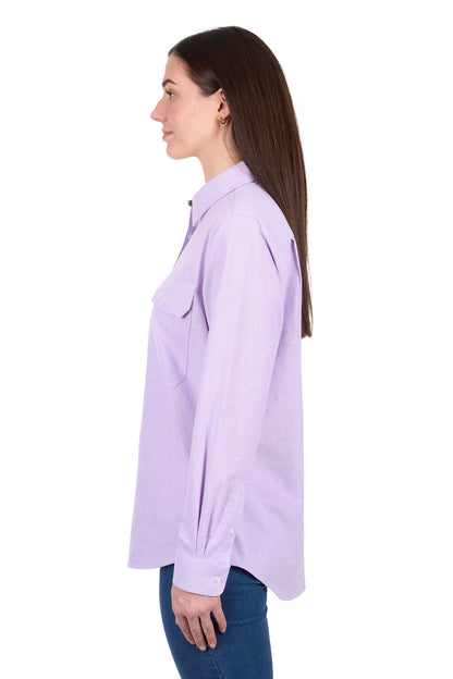 WMNS GINNY 1/2 PLKT LS SHIRT