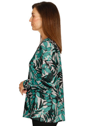 Leaf Print Top