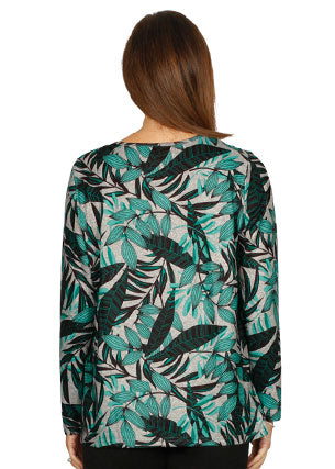 Leaf Print Top