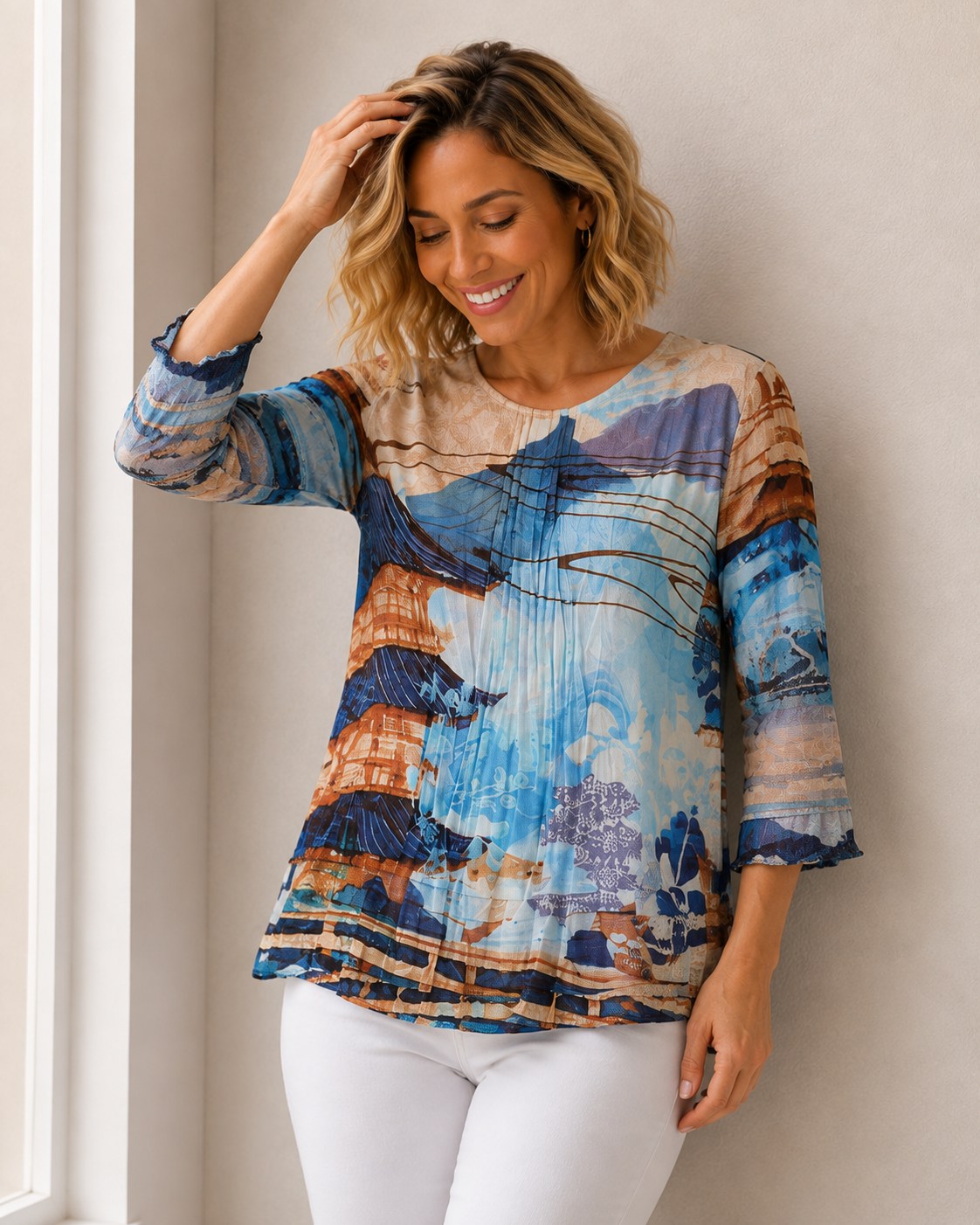 Nanjing Pleated Top
