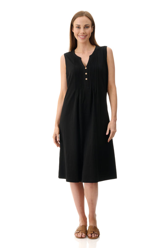 Pintuck Jersey Dress