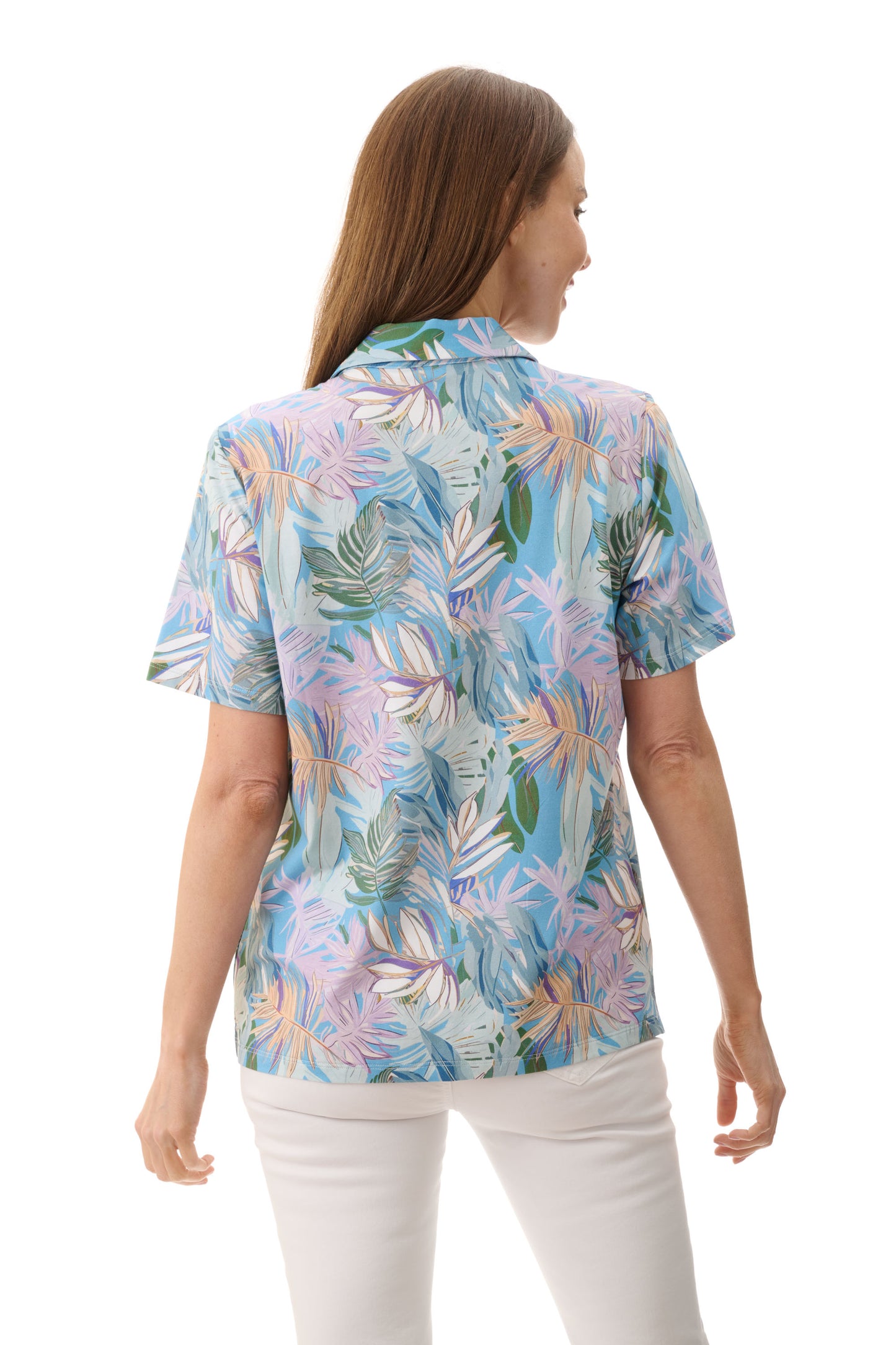 Willow Print Polo