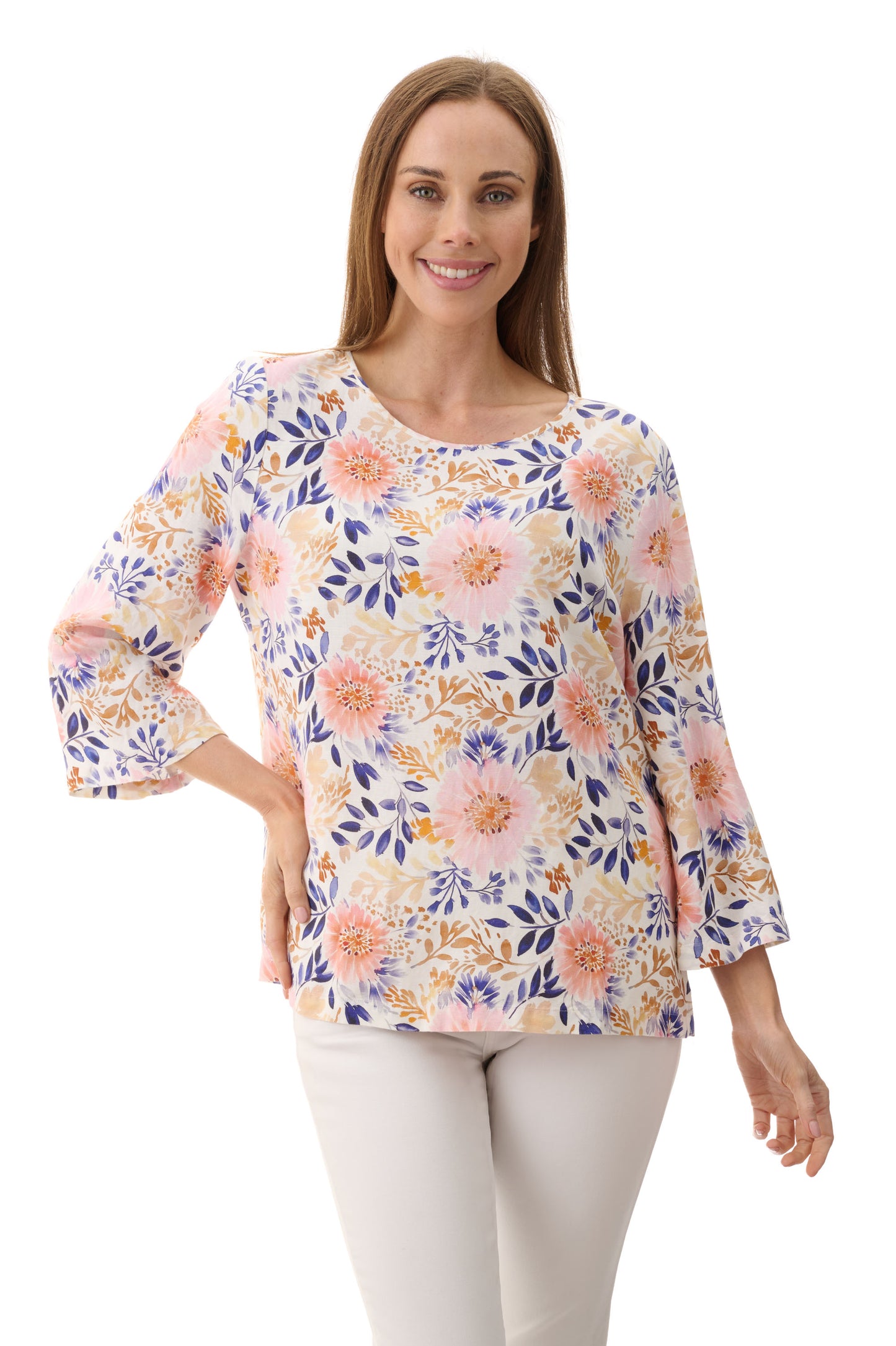 Plum 3/4 Sleeve Top