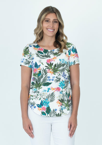 Printed Cotton Modal Tee