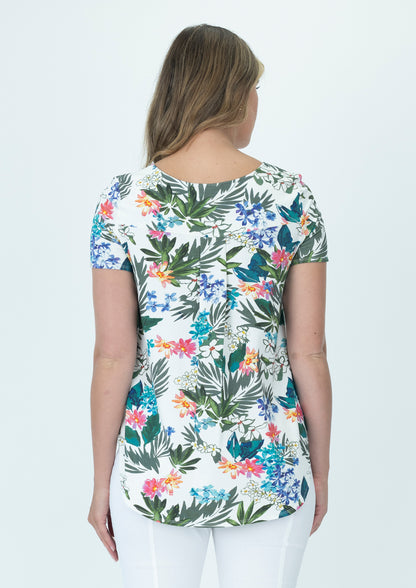 Printed Cotton Modal Tee