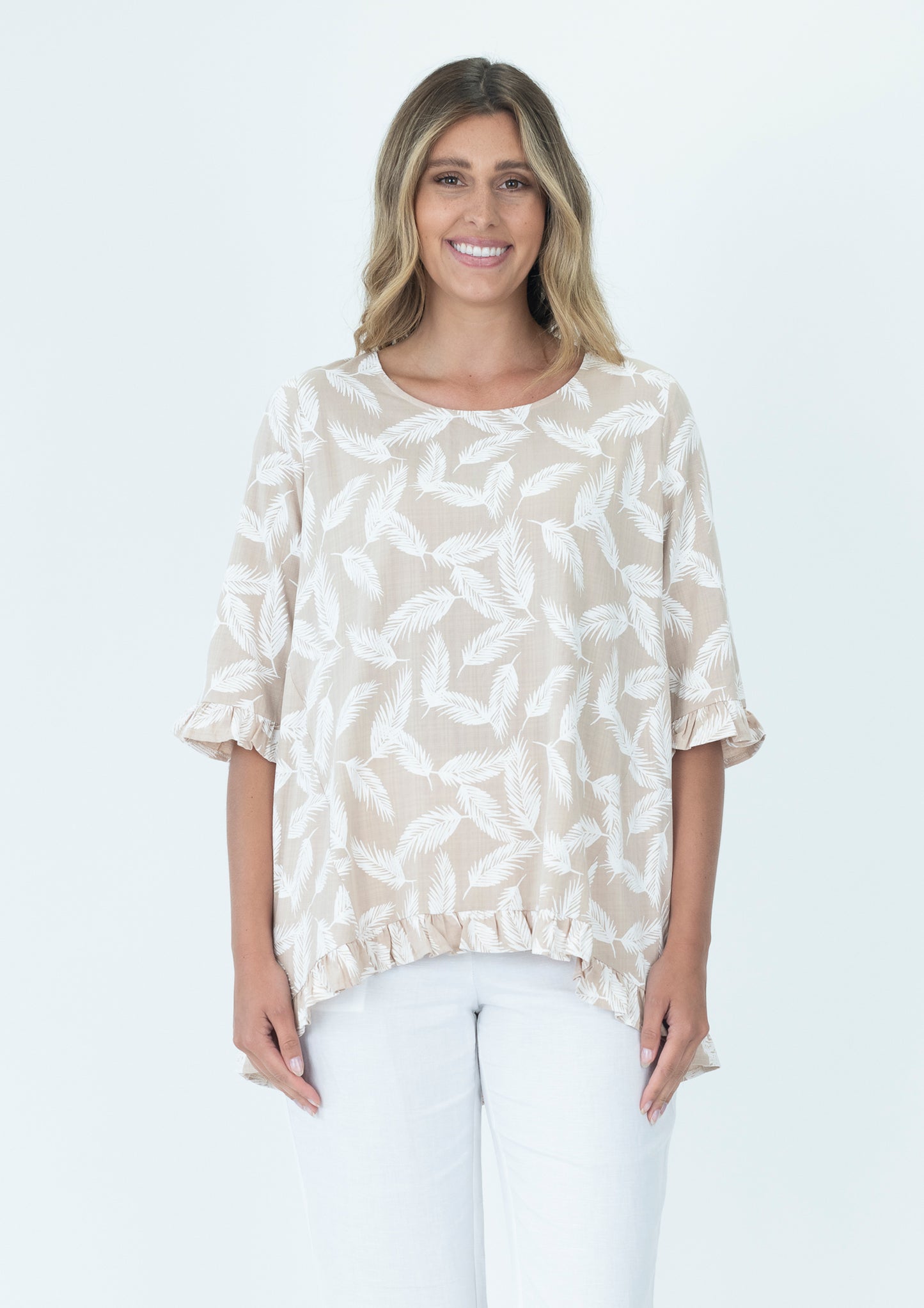 Feather Tunic Top