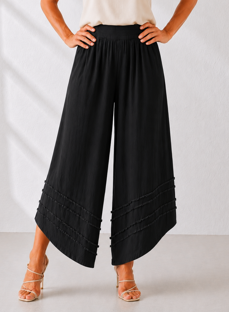 Cotton Ruffle Pants