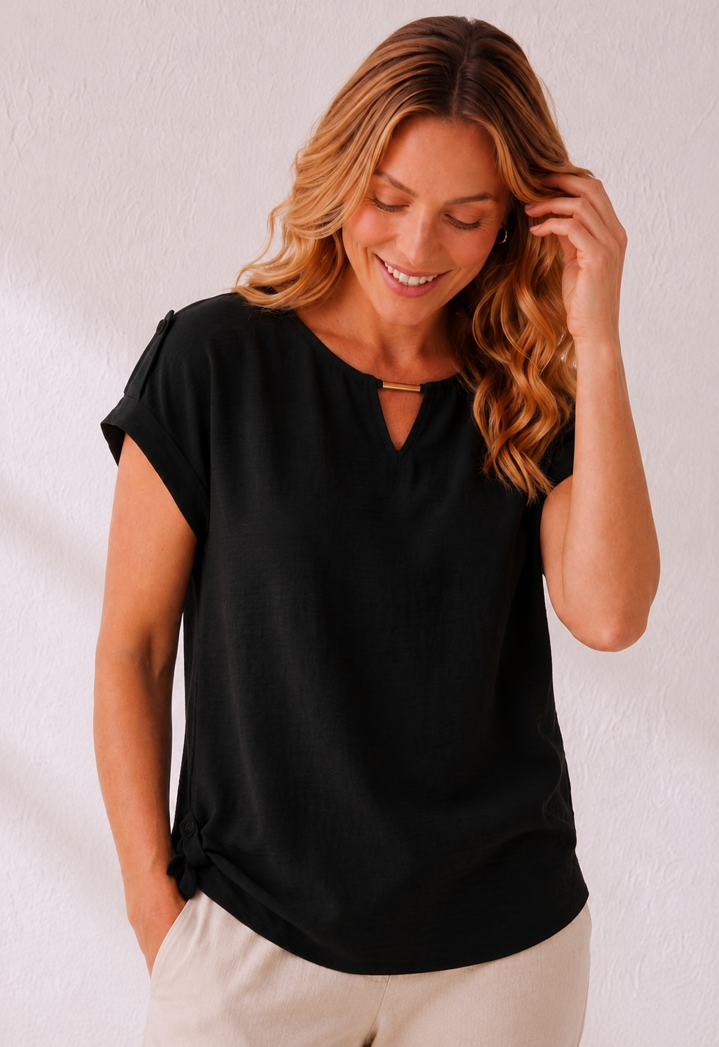 Gold Detail Top