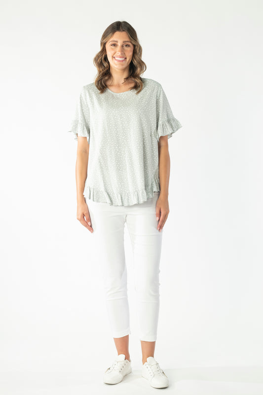 Cotton Ruffle Top