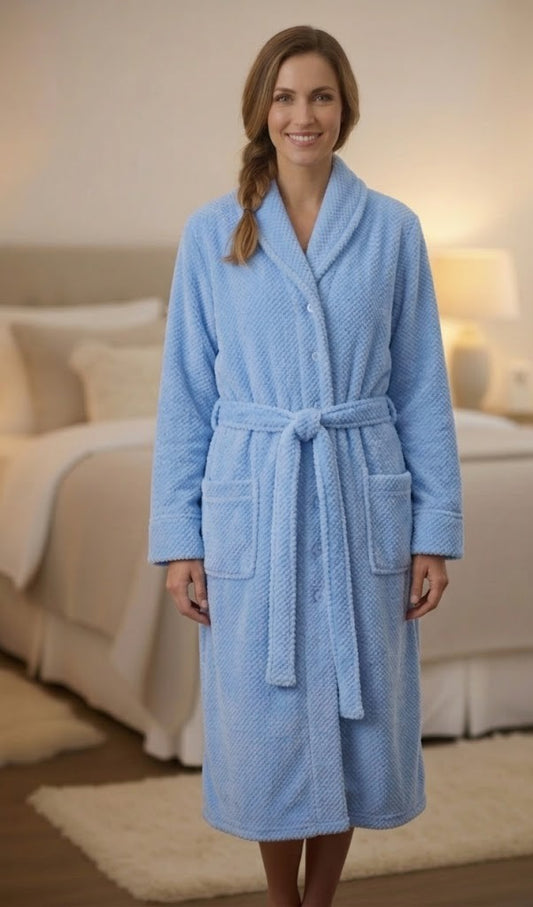 Mid Belted Button Gown
