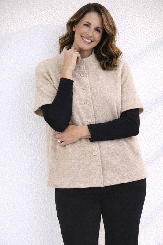 Pure Wool Short Sleeve Jacket