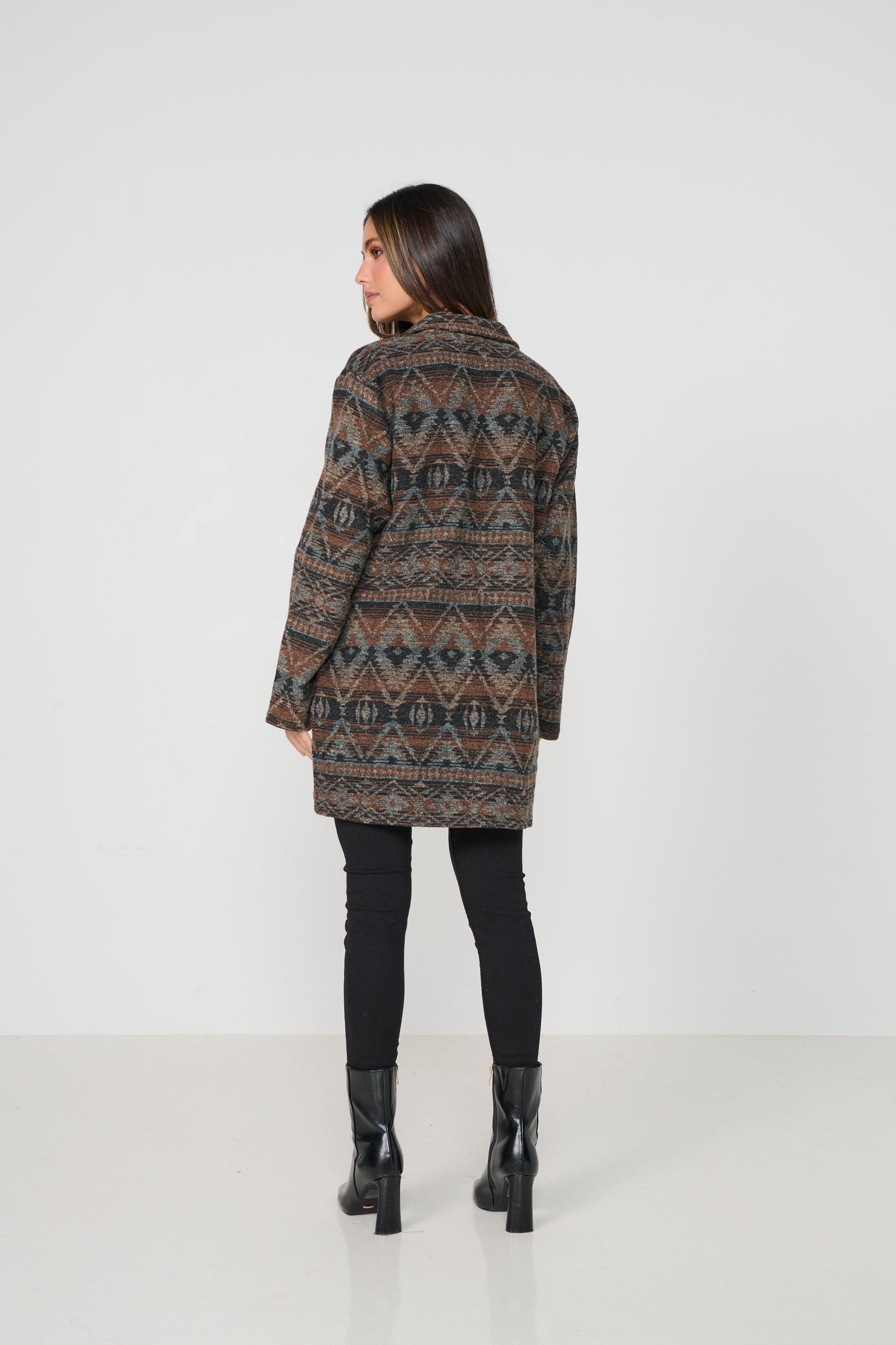 Aztec Print Coat