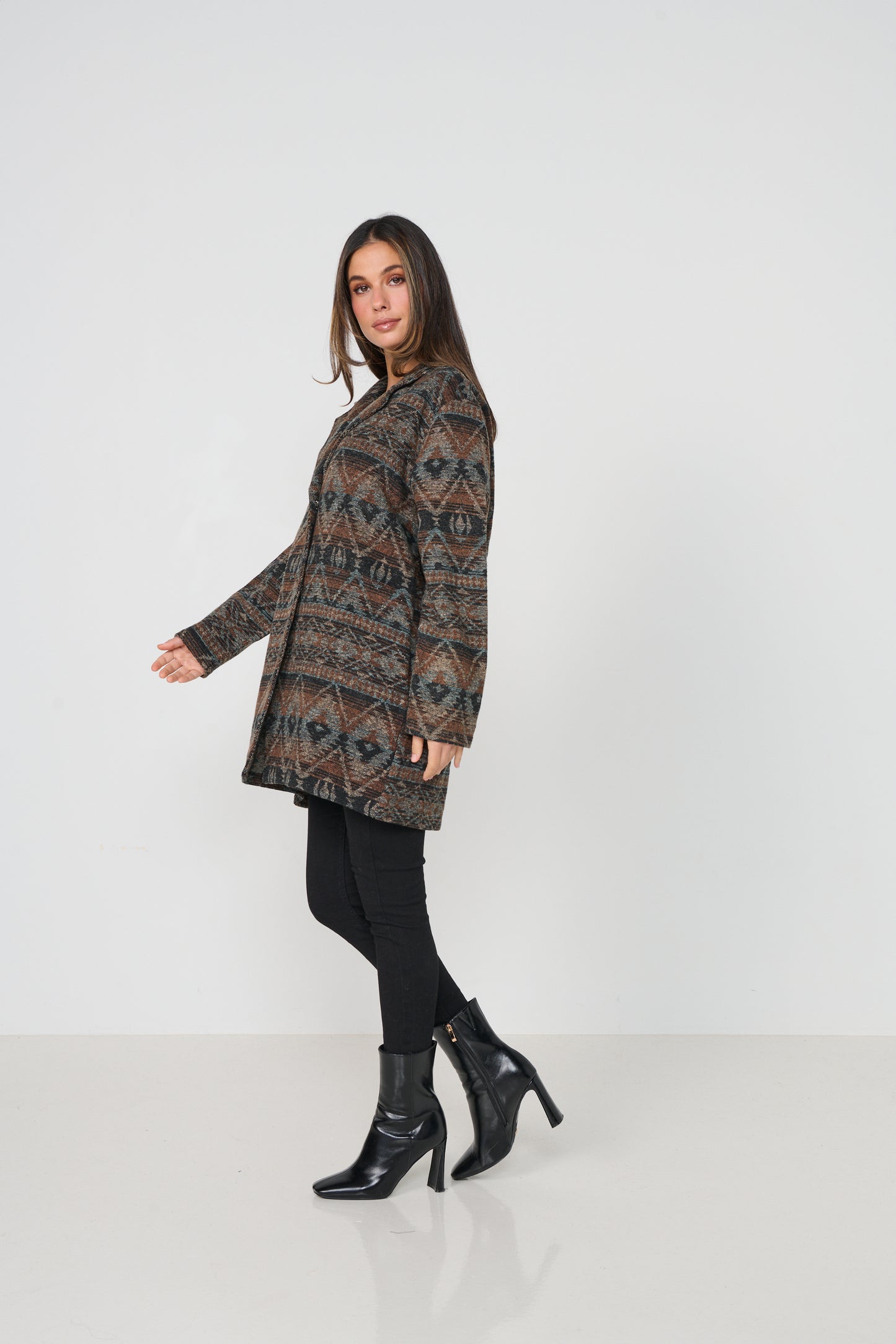 Aztec Print Coat