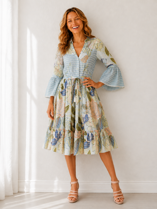 Floriental Print Dress