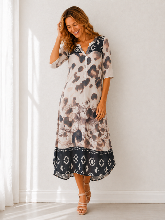 Ikat Safari Dress