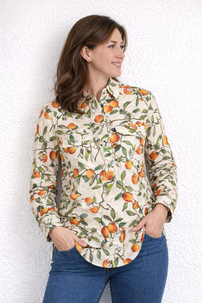 WMNS ZIA 1/2 PLKT LS SHIRT