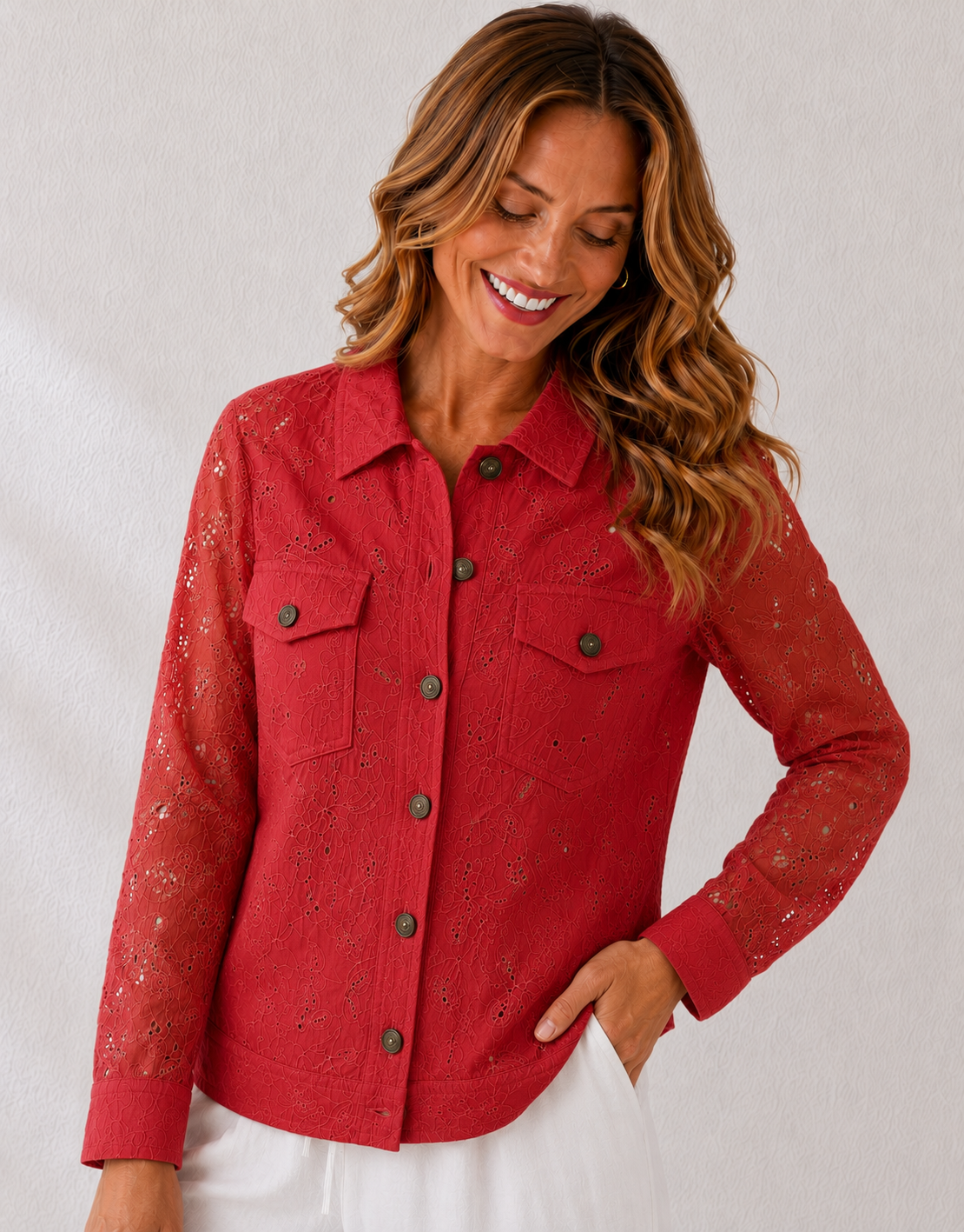 Cotton Detailed Jacket