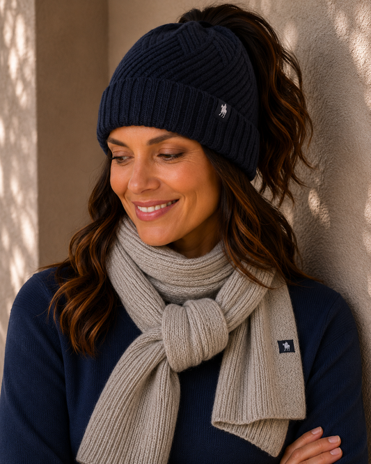 LAYLA PONYTAIL BEANIE