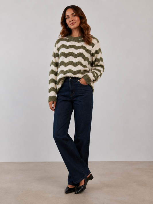 Nikkita Wavy Stripe Knit