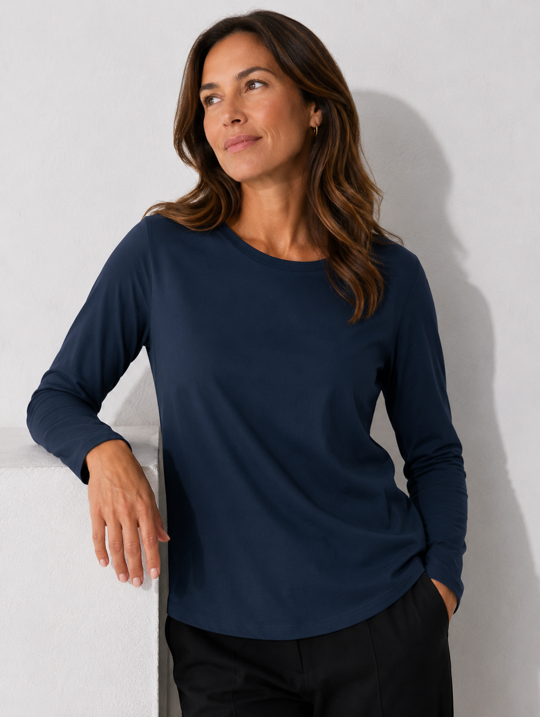 Cotton Long Sleeve Tee