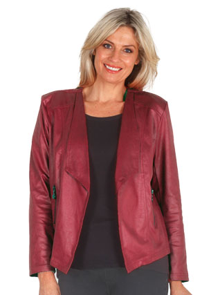 Leather Look Short Jacket