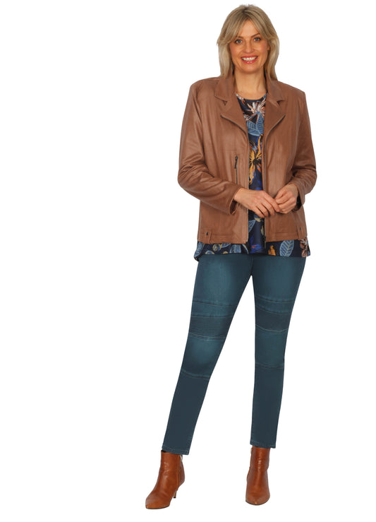 Mock Suede Zip Jacket Discontinued Colours