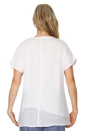 Breeze Button Top