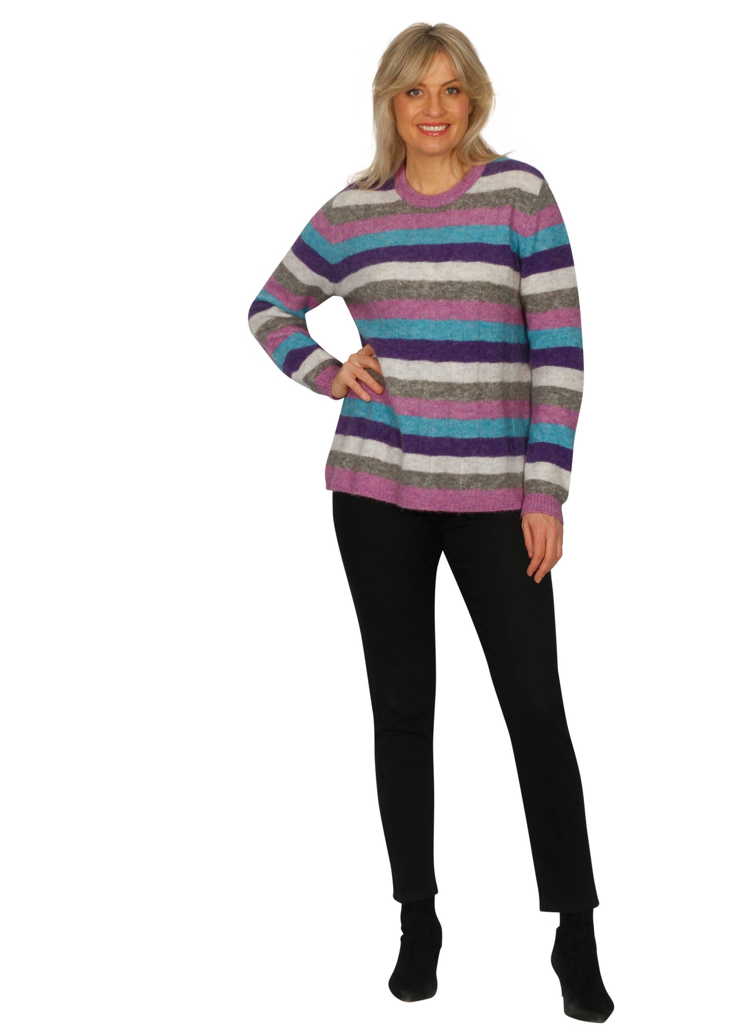 Cosy wave stripe knit