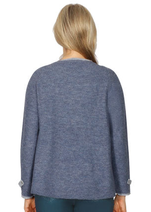 Tonal Knit Crew Tunic