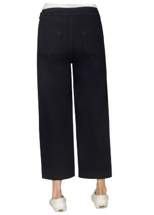 Denim wide leg pant