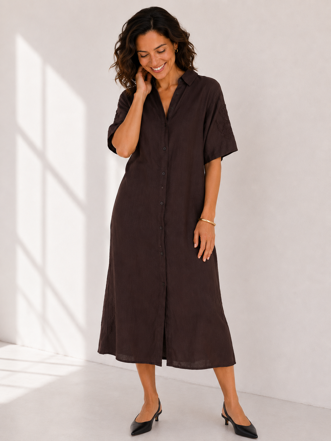 Bronte Embroidered Dress