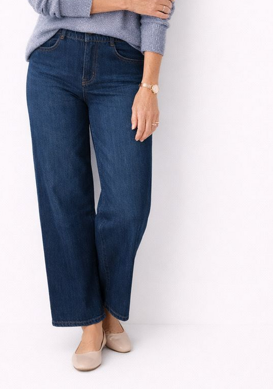 Soft Denim Pants Straight Leg