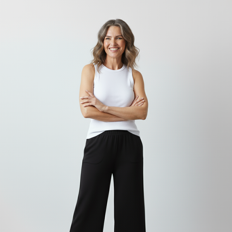 Rib Singlet with Wide Binding