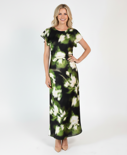 Botanical Satin Dress