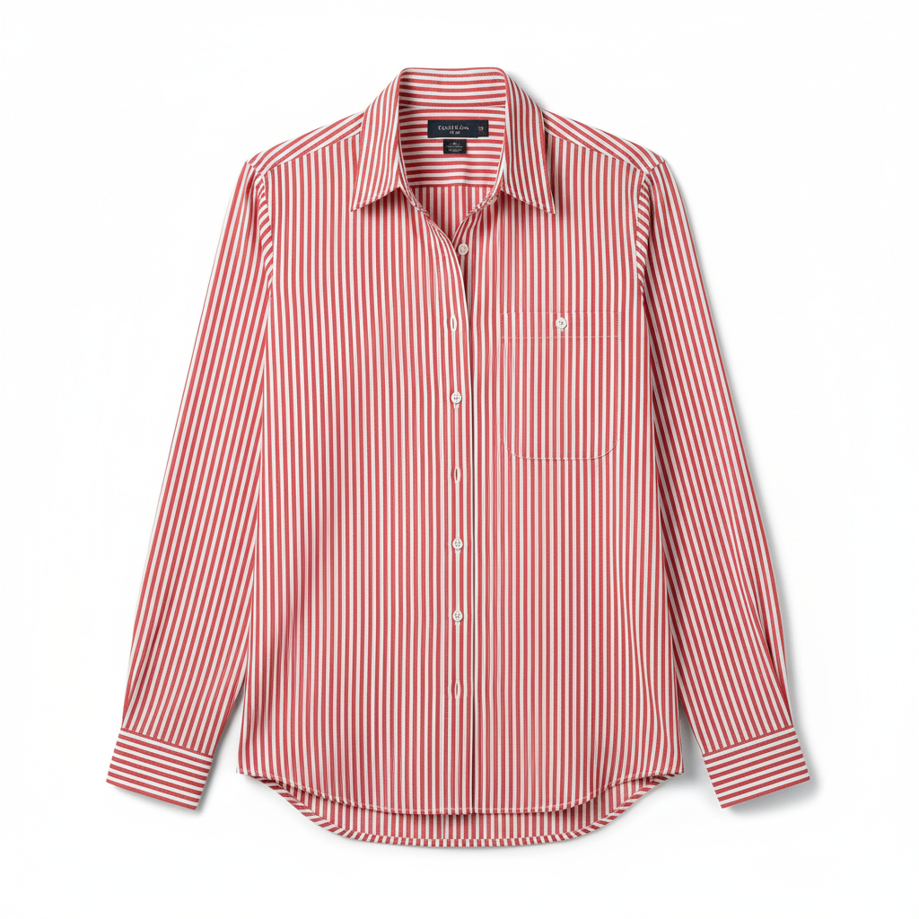 Long Sleeve Classic Button Through Shirt