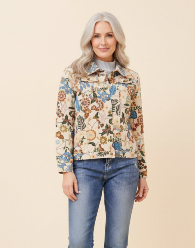 Long Sleeve Print Jacket