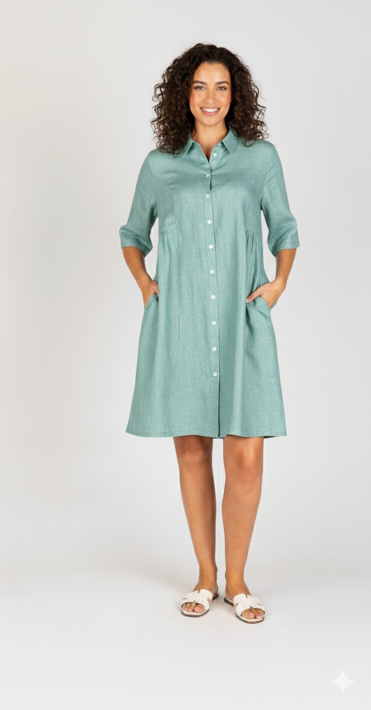 Lux Bec Buttoned Dress